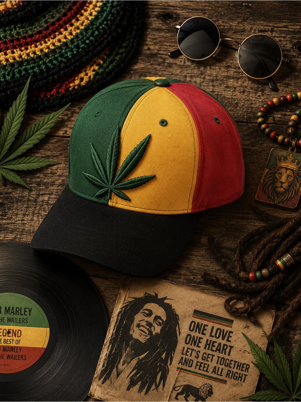 Rasta Baseball Hat